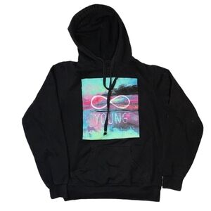 Empyre Black Pullover Hoodie Size Small Printed Young